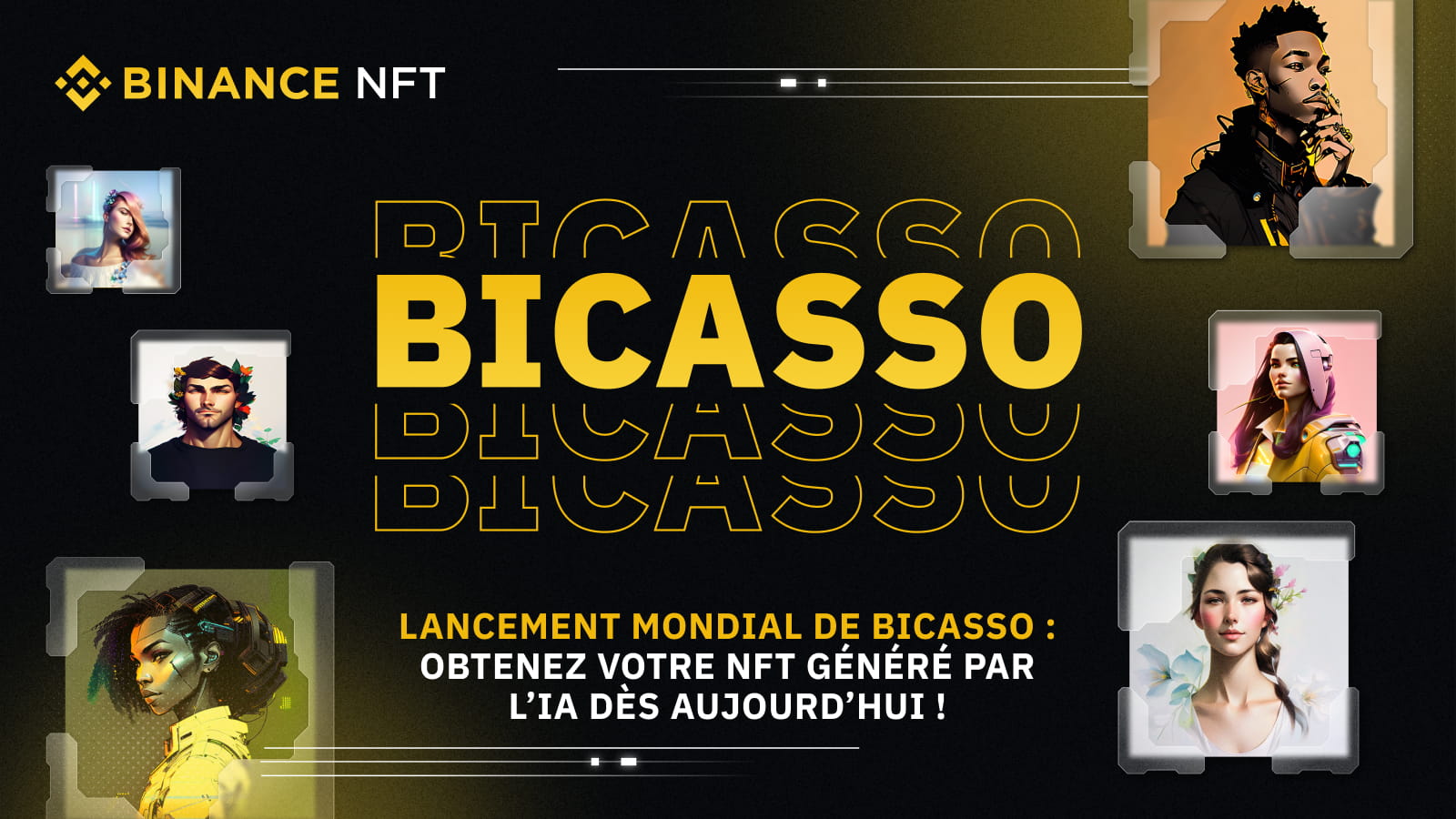 Bicasso : le nouveau générateur IA de NFT sur Binance