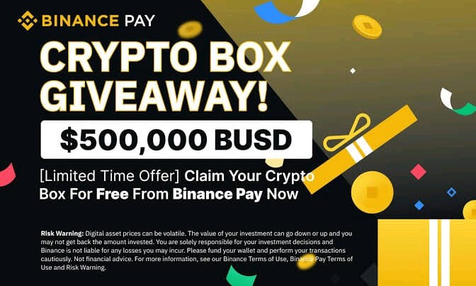 giving away crypto box 1000$