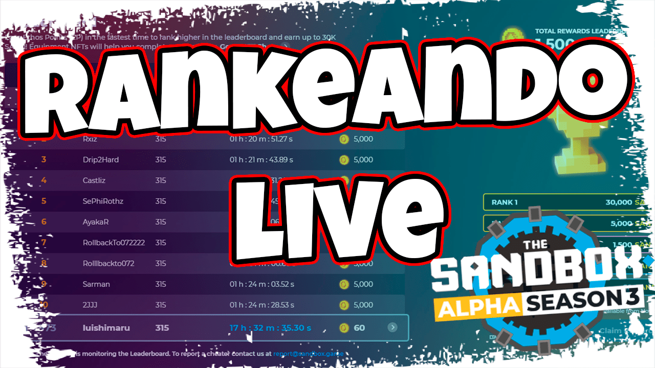 The SAndBox Game Live - Vamos por el top 1K