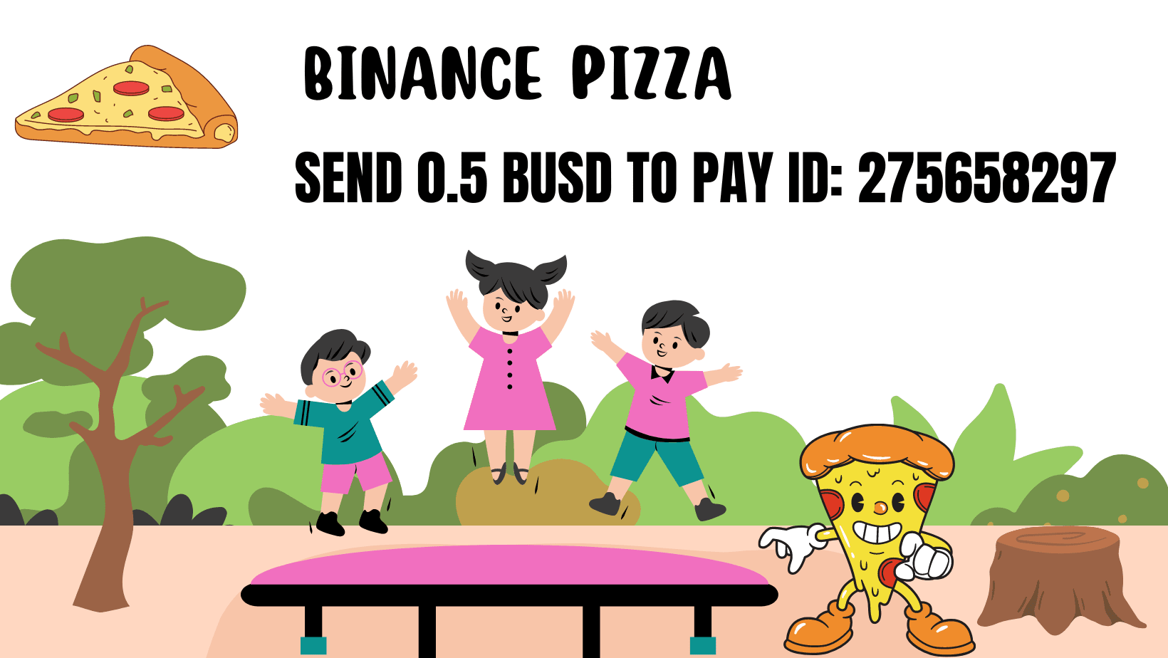 LET'S CELEBRATE BITCOIN  PIZZA TOGETHER  ( BINANCE )