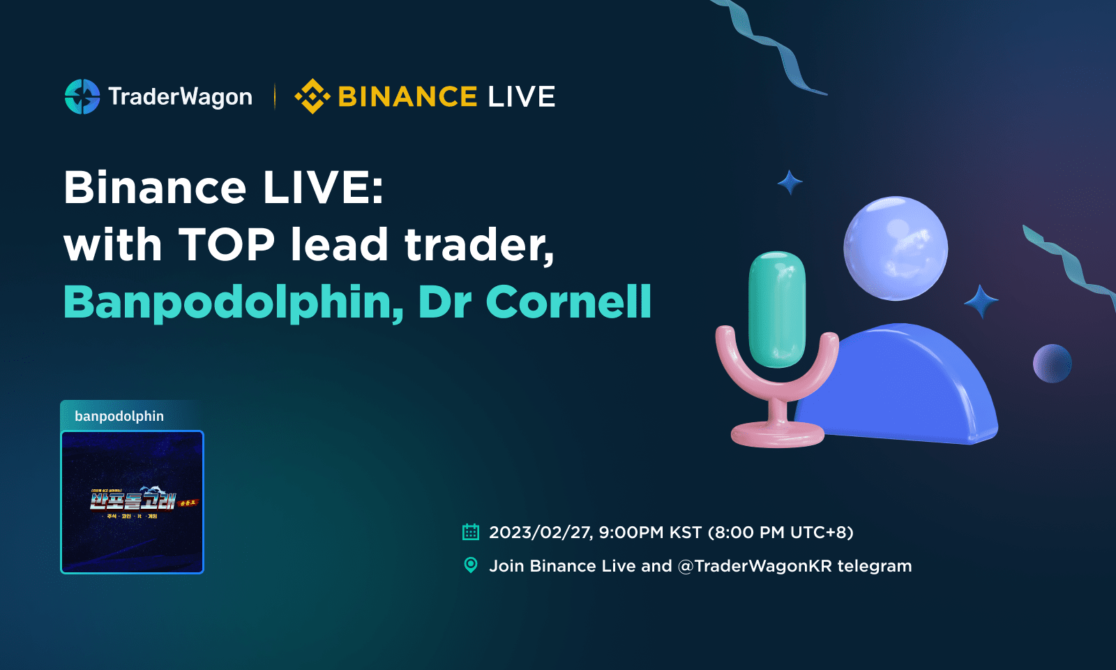 Friday Binance Live with Banpodolphin! 