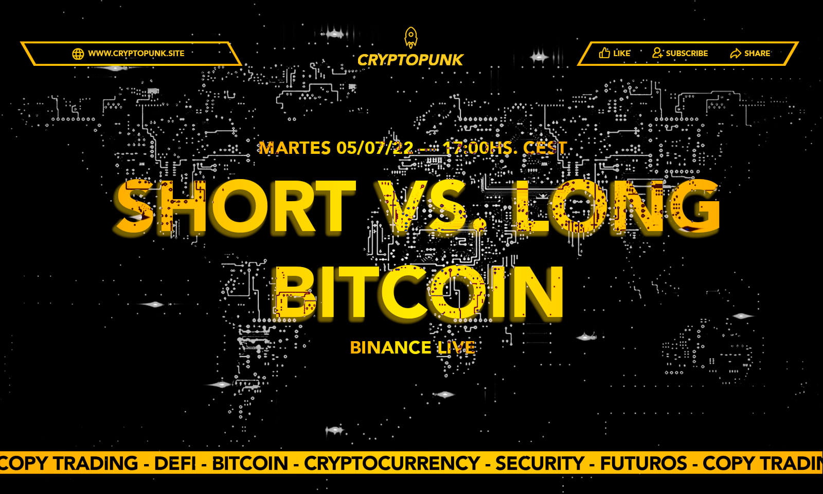 LIVE #006 Bitcoin Long Vs. Short - Altcoins - Trading 