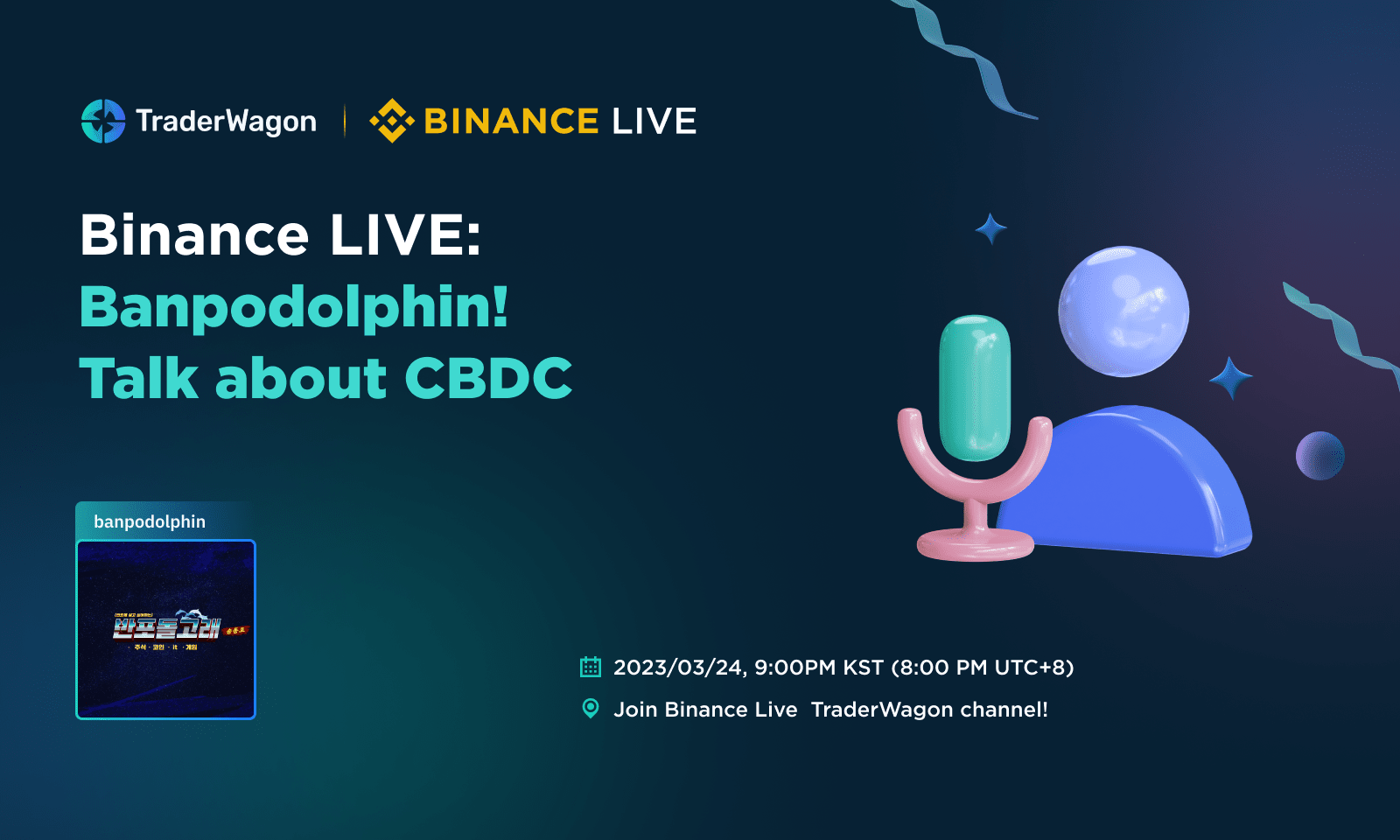 Binance Live with TOP LT, Banpodolphin