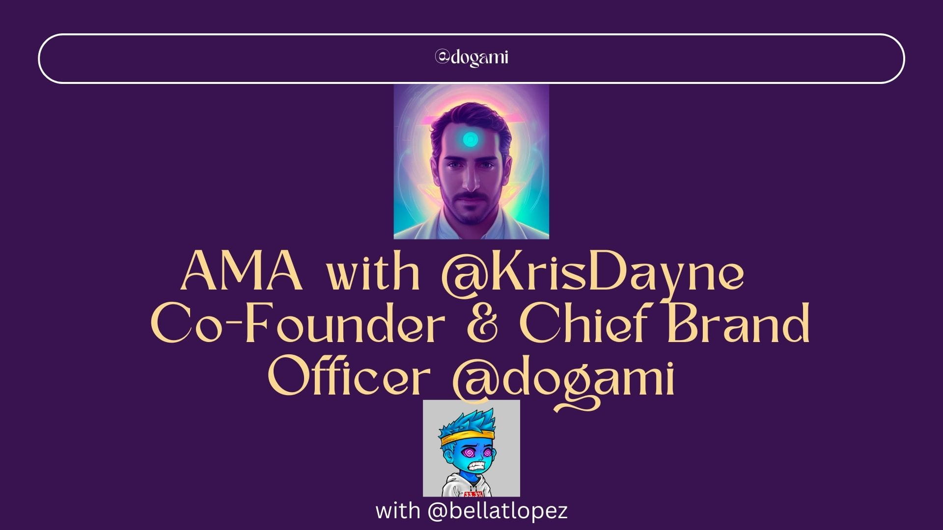 Learn more about  @dogami  thru my AMA with cofounder  @KrisDayne
