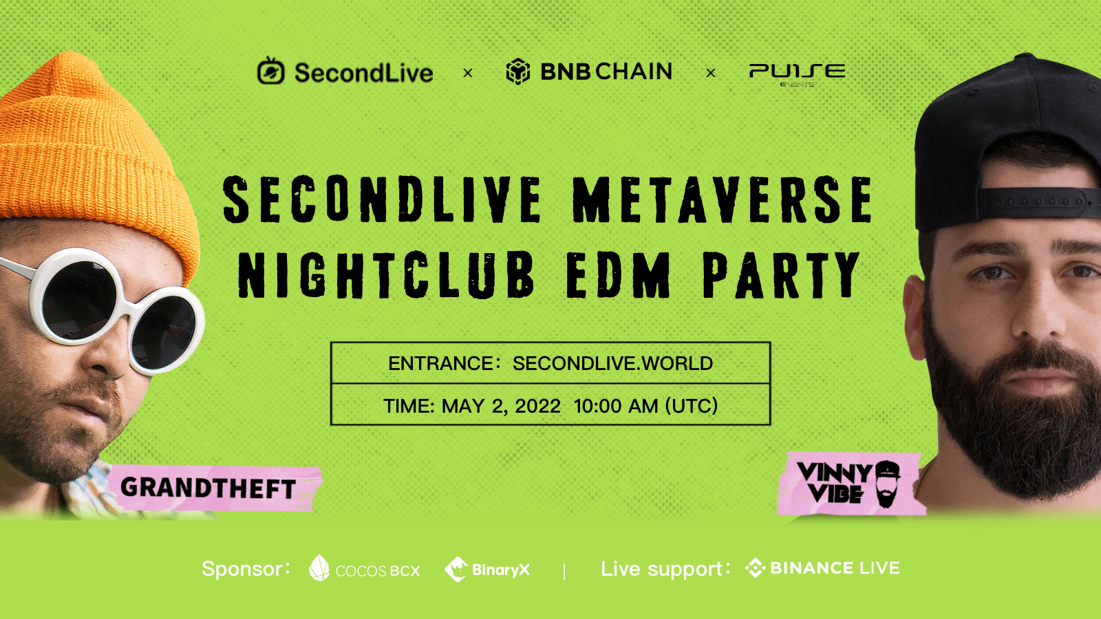 SecondLive Metaverse Nightclub EDM Party