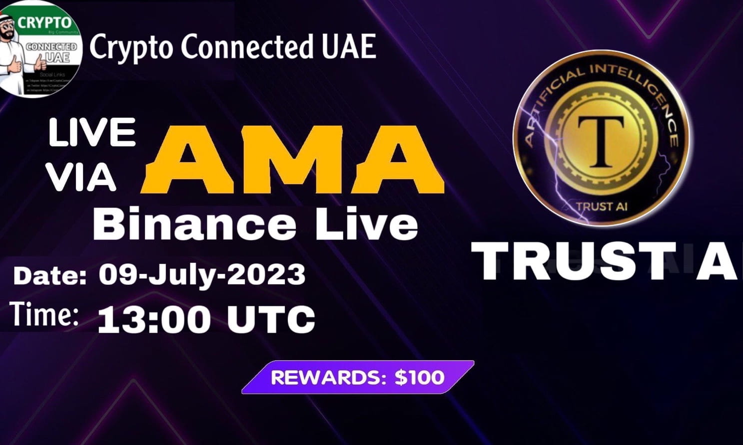 CRYPTO CONNECTED UAE live session with TRUST AI