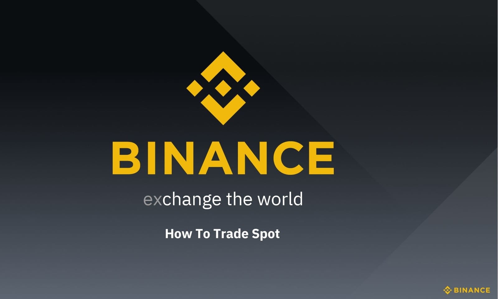 Binance Academy Spot Trading Tutorial 