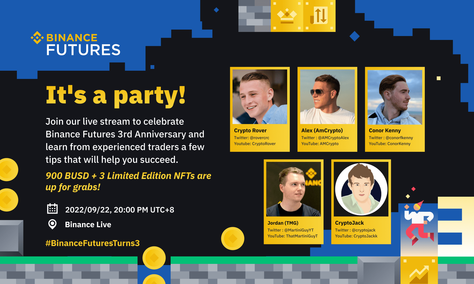 It's a party! Binance Futures 3rd Anniversary Celebration