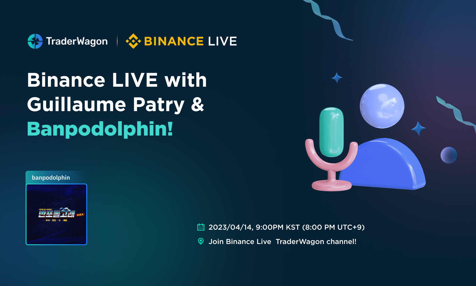 Binance live with Banpololphin & Guillaume Patry!