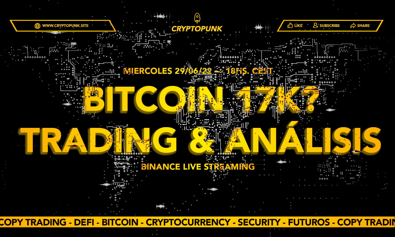 LIVE #004 Bitcoin 17k? Altcoins - Trading en vivo y en Español