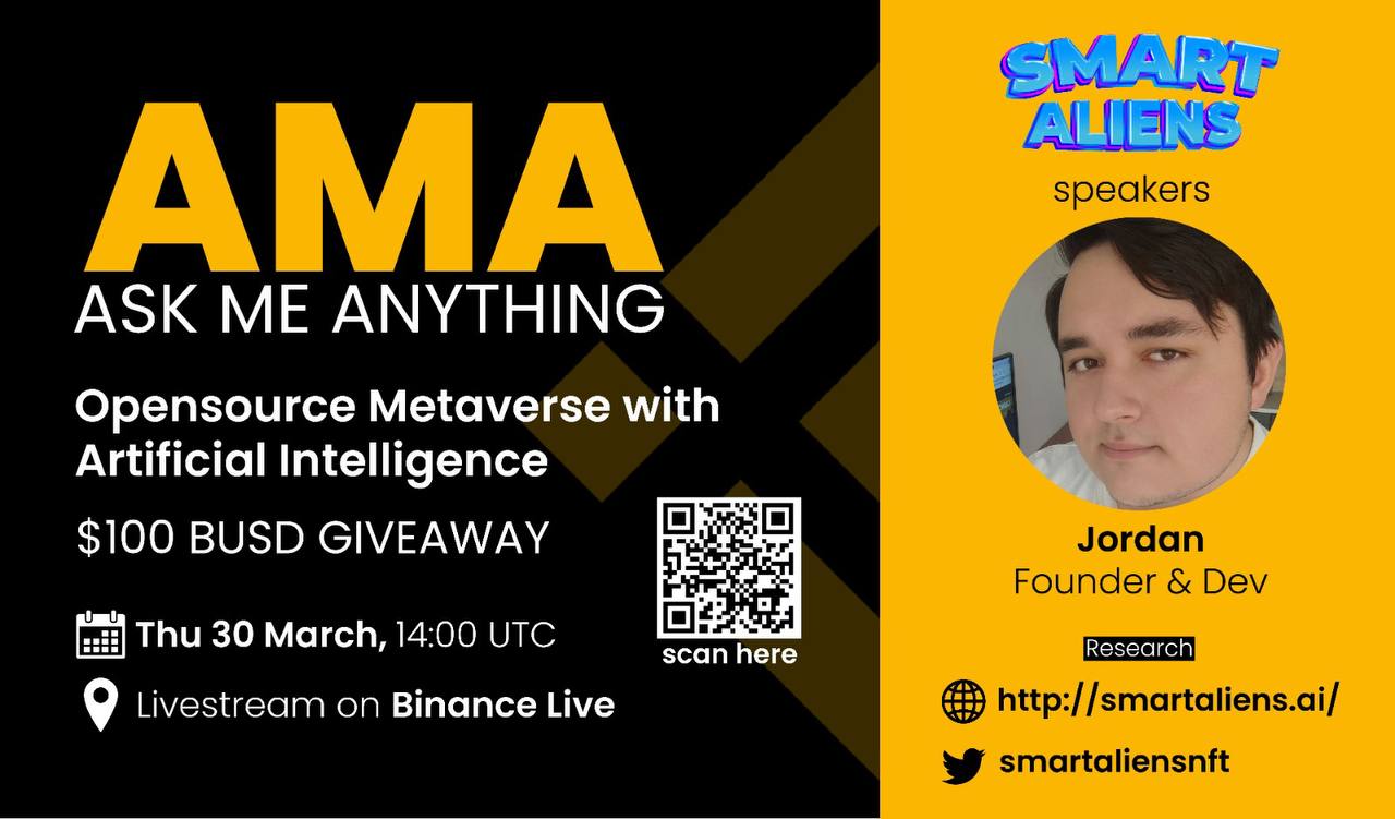 AMA With Smartaliens  : Open source metaverse with AI