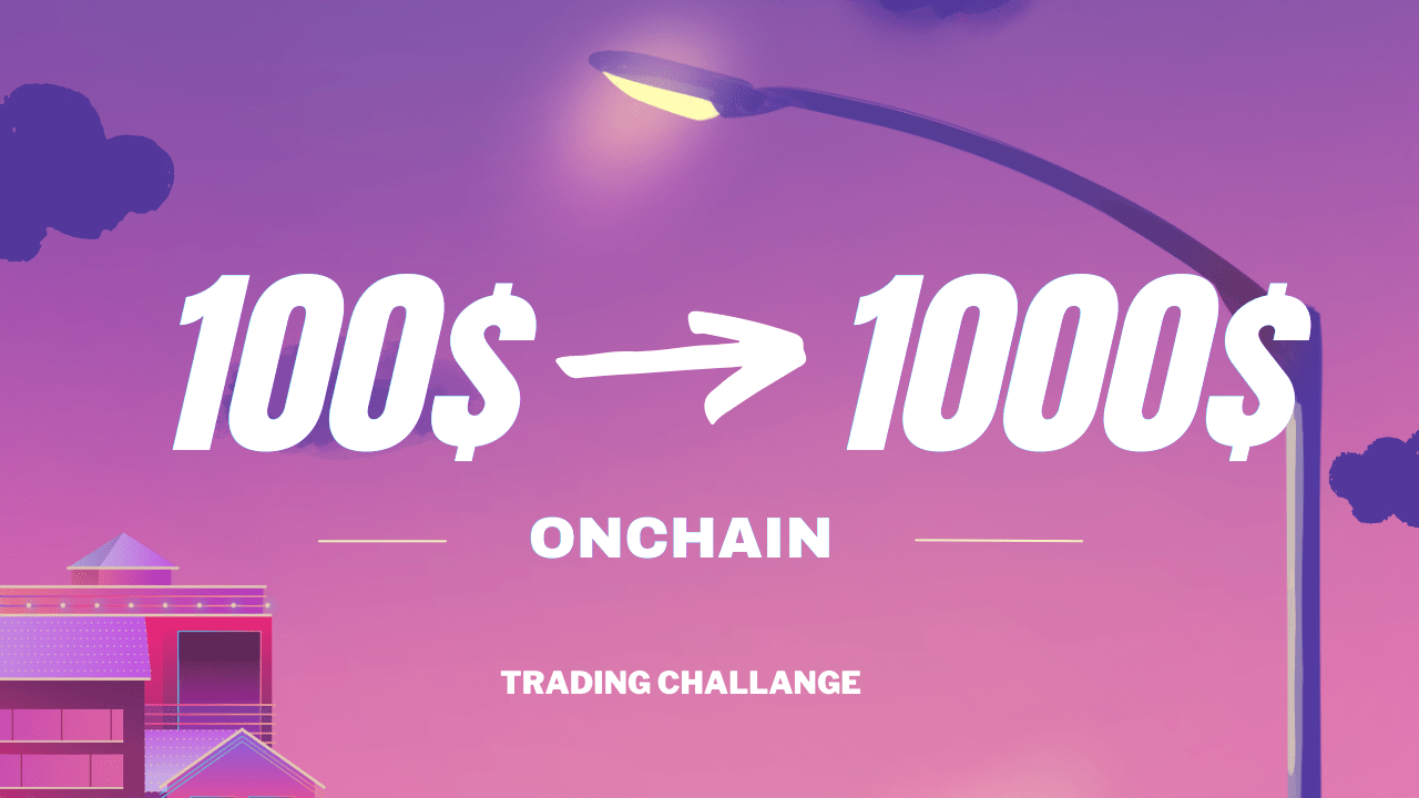 100$ to 1000$ Trading Challange + Technical Analysis