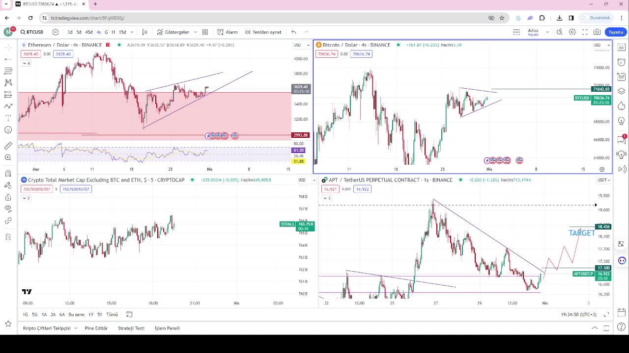 Crypto Currency Lıve Market Analysis