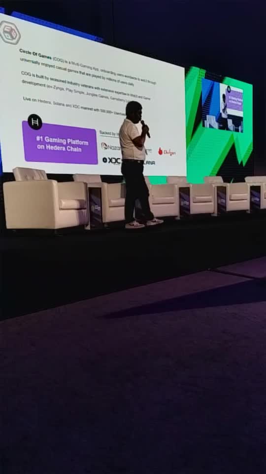 Launh of Circle of Games by Vaibhavv Ali at Global Blockchain show 